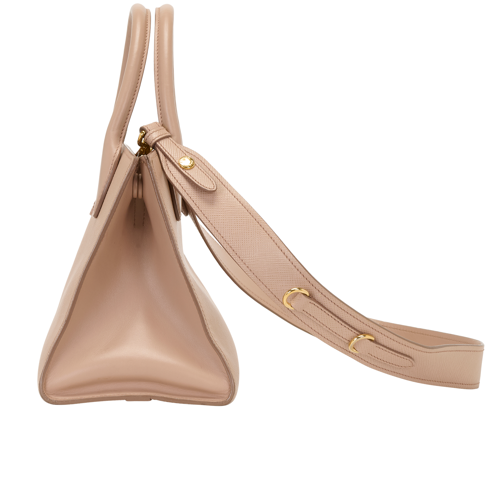 Monochrome Tote, &pound;950, Handbags, Beige, Leather, Bottom view